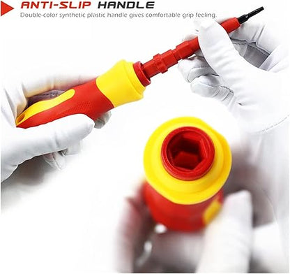 Insulated Screwdriver Set ⚡🛠️ – Magnetic Electrician Kit 🔧💪
